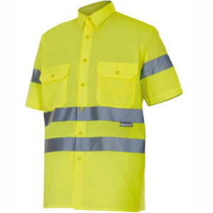 Camisa bicolor manga corta